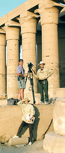 Bill, Carol and John at Luxor
